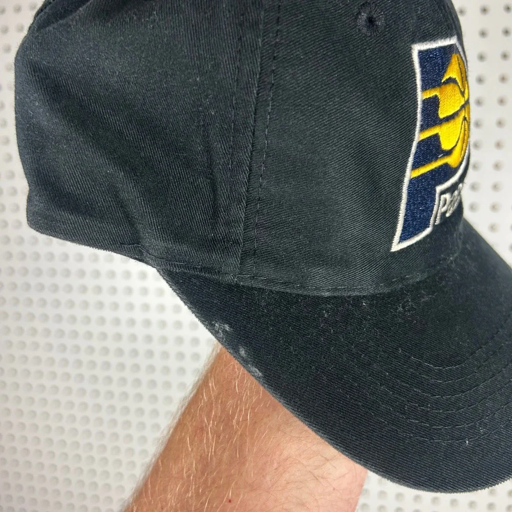 Indiana Pacers NBA Hat Sports Specialties Strapback Cap Black 90s Black One Size